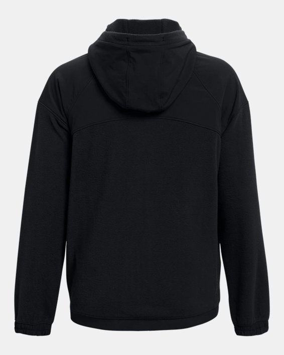 Damen UA RUSH™ Fleece-Hoodie mit durchgehendem Zip, Black, pdpMainDesktop image number 6